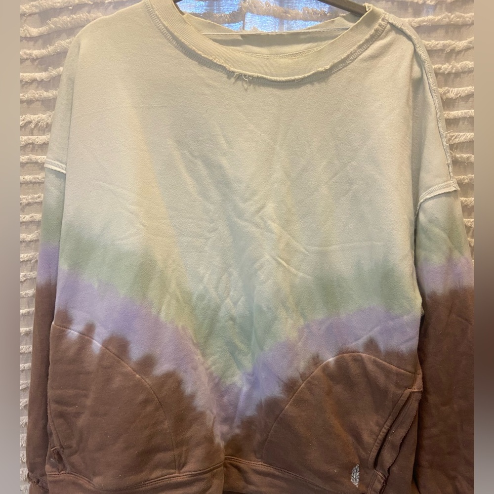 Free People Movement ombre sweatshirt size L